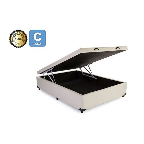 Cama Box Baú Casal LUXO 138 X 188 Com Pi ...